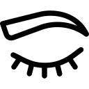 Icono cejas y pestañas